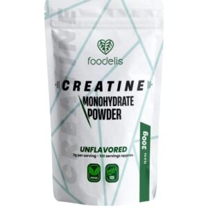 Créatine monohydrate en poudre 300g | 100 doses | Non aromatisée | Haute solubilité | Performances renforcées | Marque