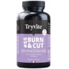 TRYVITE BURN&CUT | Bruleur & Coupe-faim Puissant | Soutien Perte de Poids | 90 Gélules