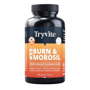 TRYVITE BURN&MOROSIL | Bruleur Graisse Puissant | Coupe Faim Efficace | Perte Poids Rapide | Minceur Homme & Femme | Fabriqué en France